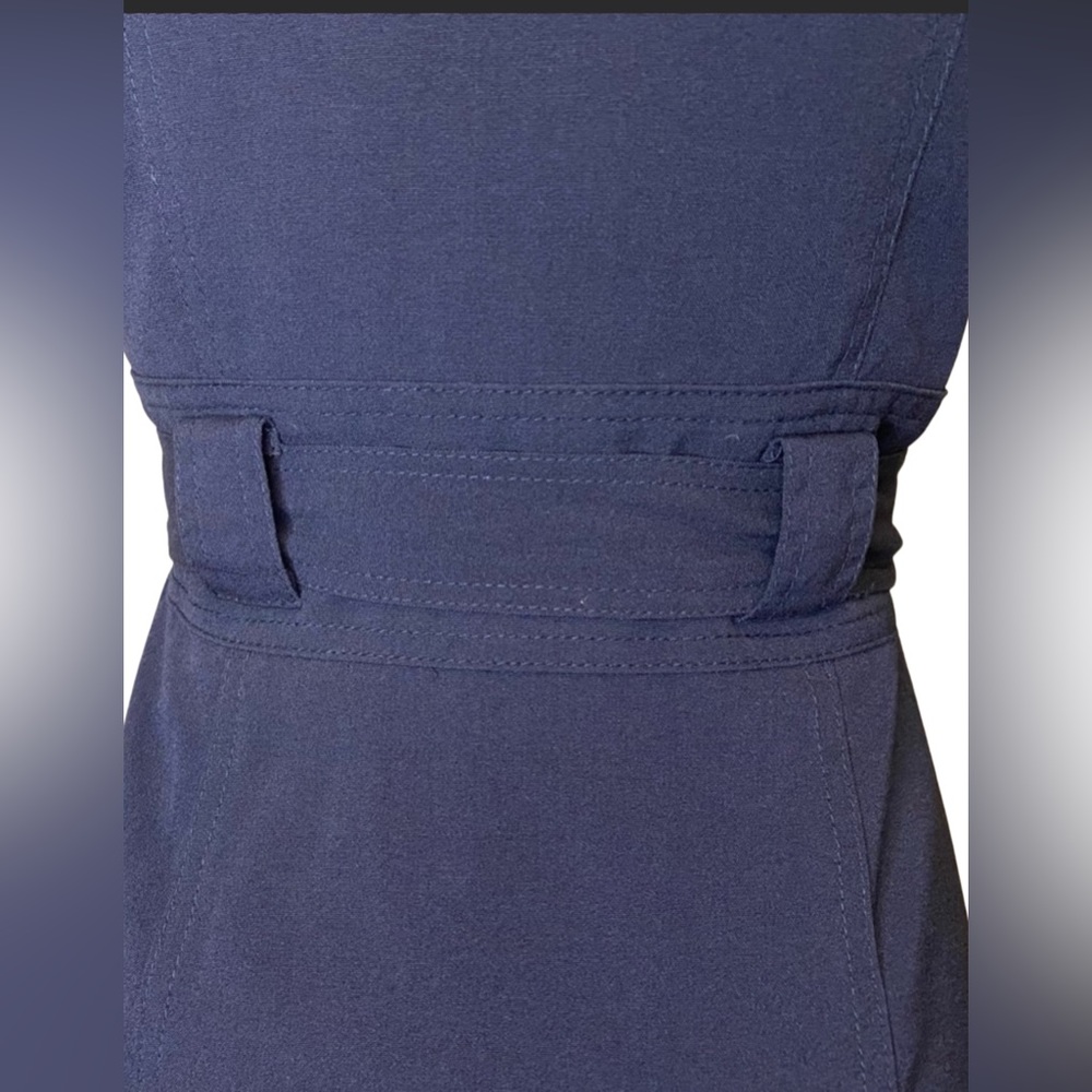 Sandra Darren Zip Front Belted Dress - Picture 4 of 9